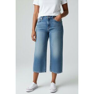 Eddie Bauer Womens Denim Blue Jeans Size 6S Mid Rise Straight Leg 100% Cotton Ma